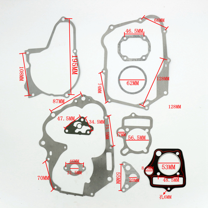 Engine Intake Gasket Set For 110cc Dirt Bike