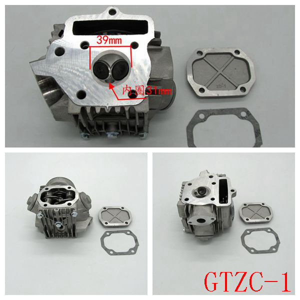 39mm Horizontal Engine  Cylinder Head Kit For 50cc ATV