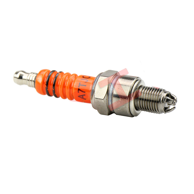 Spark Plugs A7TC for 4-Stroke GY6 Motorcycle Moped Scooter (Orange)