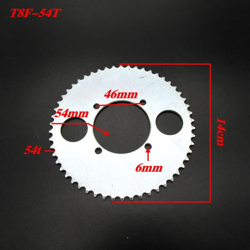 T8F-54 Teeth 54mm Sprocket