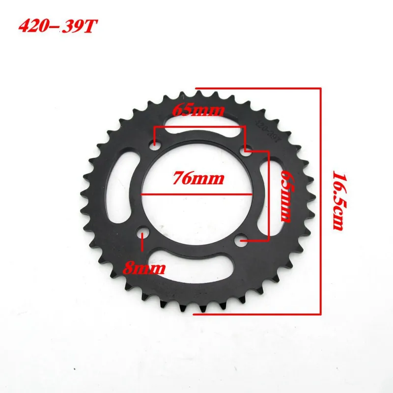 420-39T 76mm Sprocket For Dirt Bike