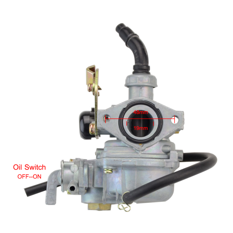 19mm Cable Choke Carburetor with Oil Switch for 50cc-110cc ATV, Dirt Bike &amp; Go Kart