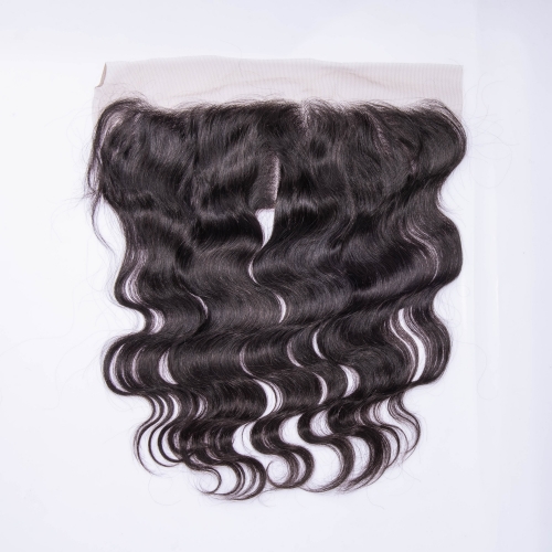 virgin human hair transparent lace frontal  Natural human hair extension 13*4 body wave lace frontal