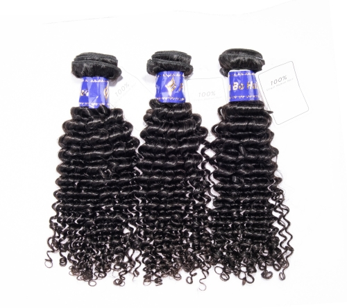 Top raw human hair deep curly Brazilian 100% Human Hair Cuticle Aligned Jelly Curly