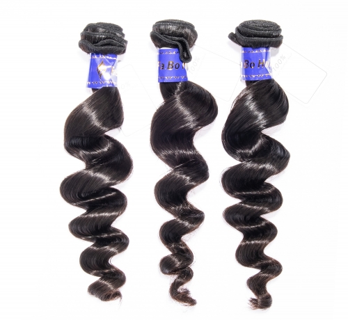 TOP Raw Virgin Hair Weft Indian Human Hair Loose Curly Can be bleached &dyed to 613#