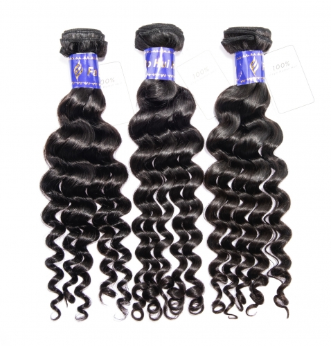 Luxurious Raw Virgin Hair Extension Brazilian Loose Wave Weave Can be bleached &amp;dyed to 613#