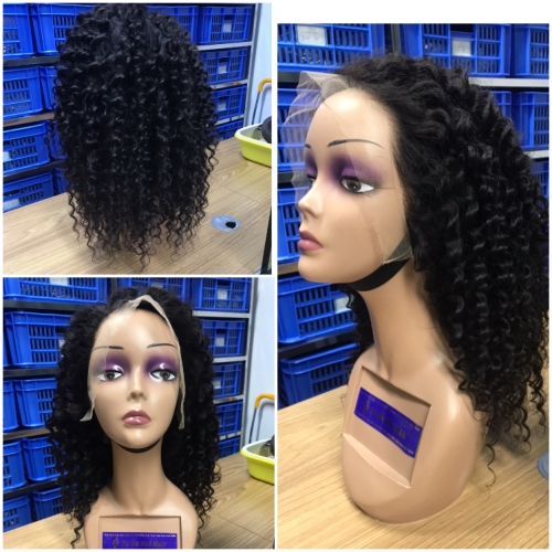 Hot sale 100% human hair 13*4 transparent swiss hd lace frontal wig