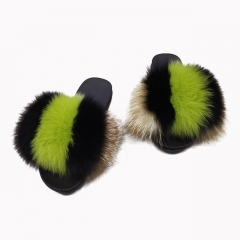 Flash Sale Fox fur slippers