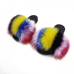 New fashion slipper vendors slippers men rubber custom fur slides with great price