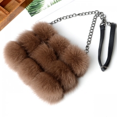 Factory wholesale customized real fur or fox fur bag