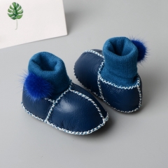 Wholesale Genuine Soft Boots Red Bottom Baby Shoes Leather Girls Shoes