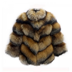 High quality fashion Short Style Fox Fur Coat