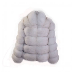 High Quality Short Style Fox Fur Coat-White