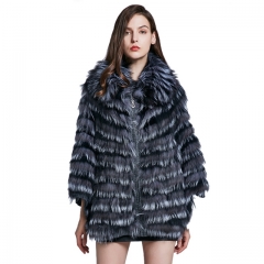 New Fox Fur Shawl Fox Fur Collar bat shirt women's jacket