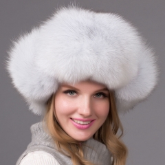 Russia Female Style Winter Warm Hats Real Raccoon Fur Hat