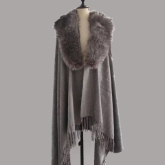 Factory Wholesale Fur Shawl Fashion Fur Cape Shawls