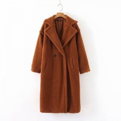 2020 Autumn Long Winter Coat Woman Faux Fur Coat Women Warm Ladies Fur Teddy Jacket Female Plush Teddy Coat Plus Size Outwear