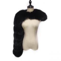 The Single Shoulder Fox Fur Sleeve