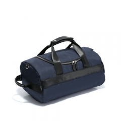 Men's travelling bags with leather trims