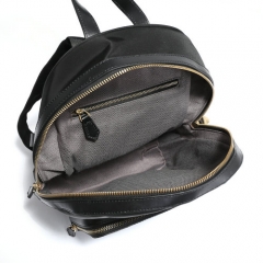 Lady's backpacks with leather trims