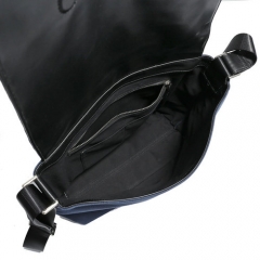 Men's shoulder bags with leather trims