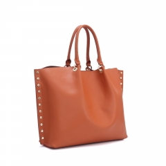 Ladies' leather tote bags