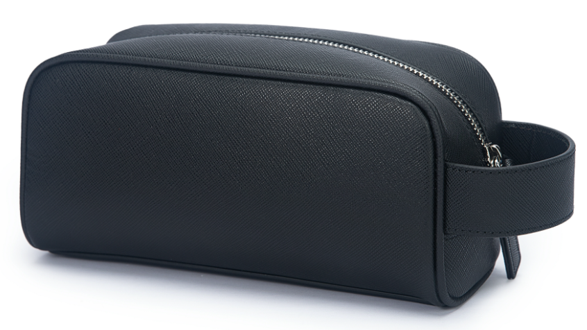 Leather toiletry bag