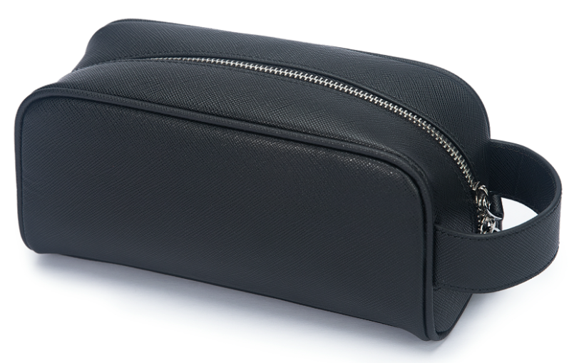 Leather toiletry bag