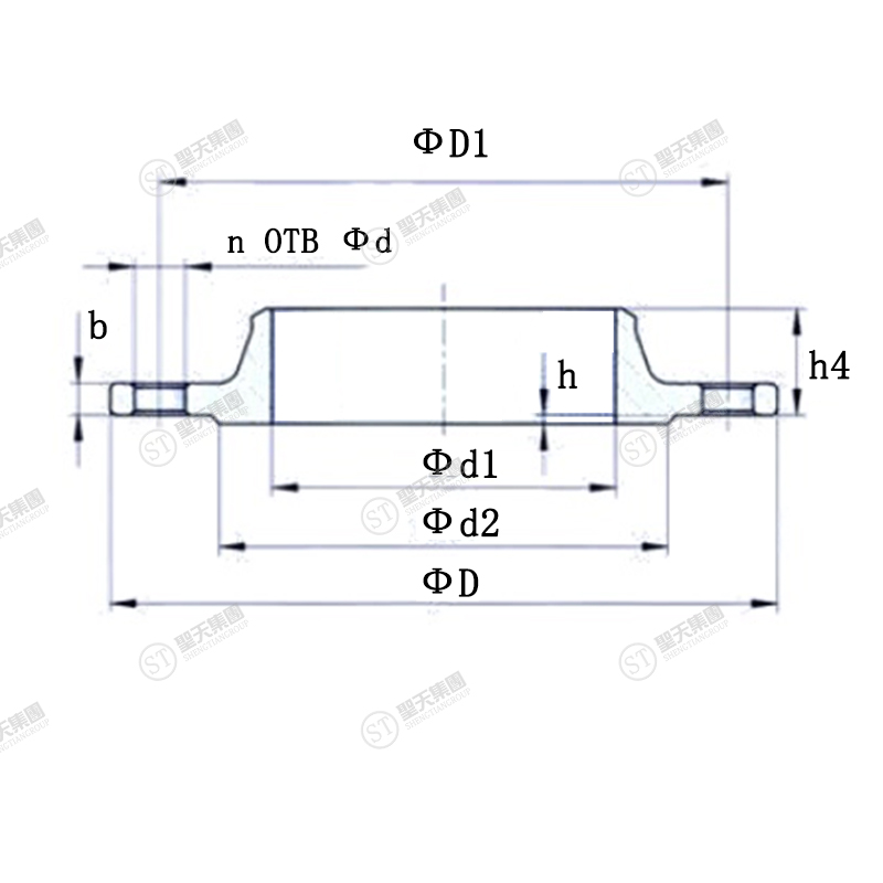 GOST 12821 welding neck flange dimensions PN63 6.3Mpa