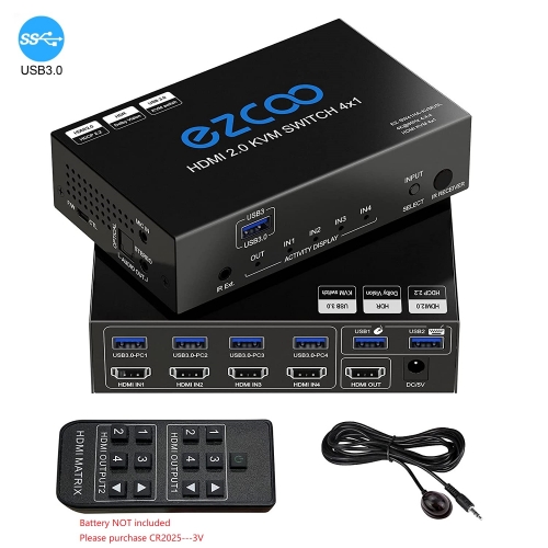 2x1 4K 120Hz HDMI Switch eARC Audio Extractor ARC Optical Toslink HDMI 2.0 Switch  4K 60Hz HDMI Switcher Remote for Apple TV PS4