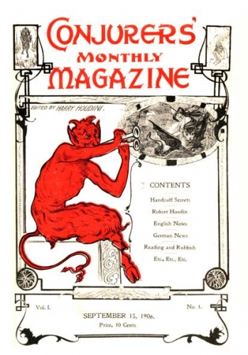 Harry Houdini -  Conjurers Monthly Magazine All Volumes (1906 -  1908)