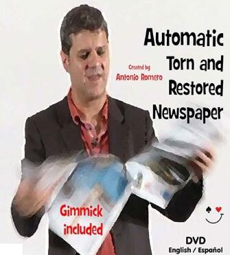 Antonio Romero - Torn and Restored Newspaper