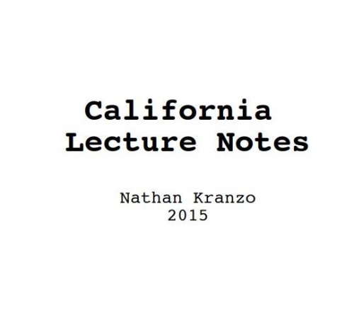 California Lecture Notes by Kranzo Magic