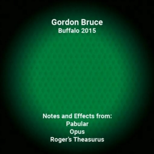 Gordon Bruce - Buffalo 2015 Lecture Notes by Gordon Bruce