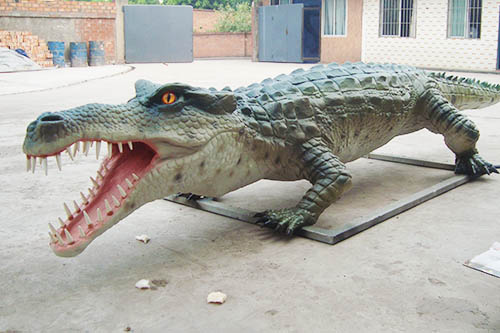 Real Size Animatronic Animal Model Crocodile