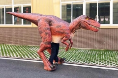 Disfraz de dinosaurio de goma de silicona