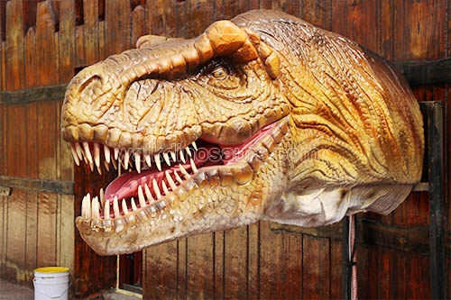 Modelo realista de cabeza T-rex