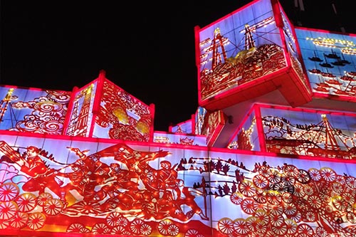Outdoor Chinese Silk Lantern Festival