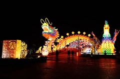 Linterna china del festival para la exposición de la linterna