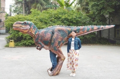 Traje de dinosaurio hecho a mano profesional