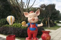 Cartoon Animal Fiberglass Statue