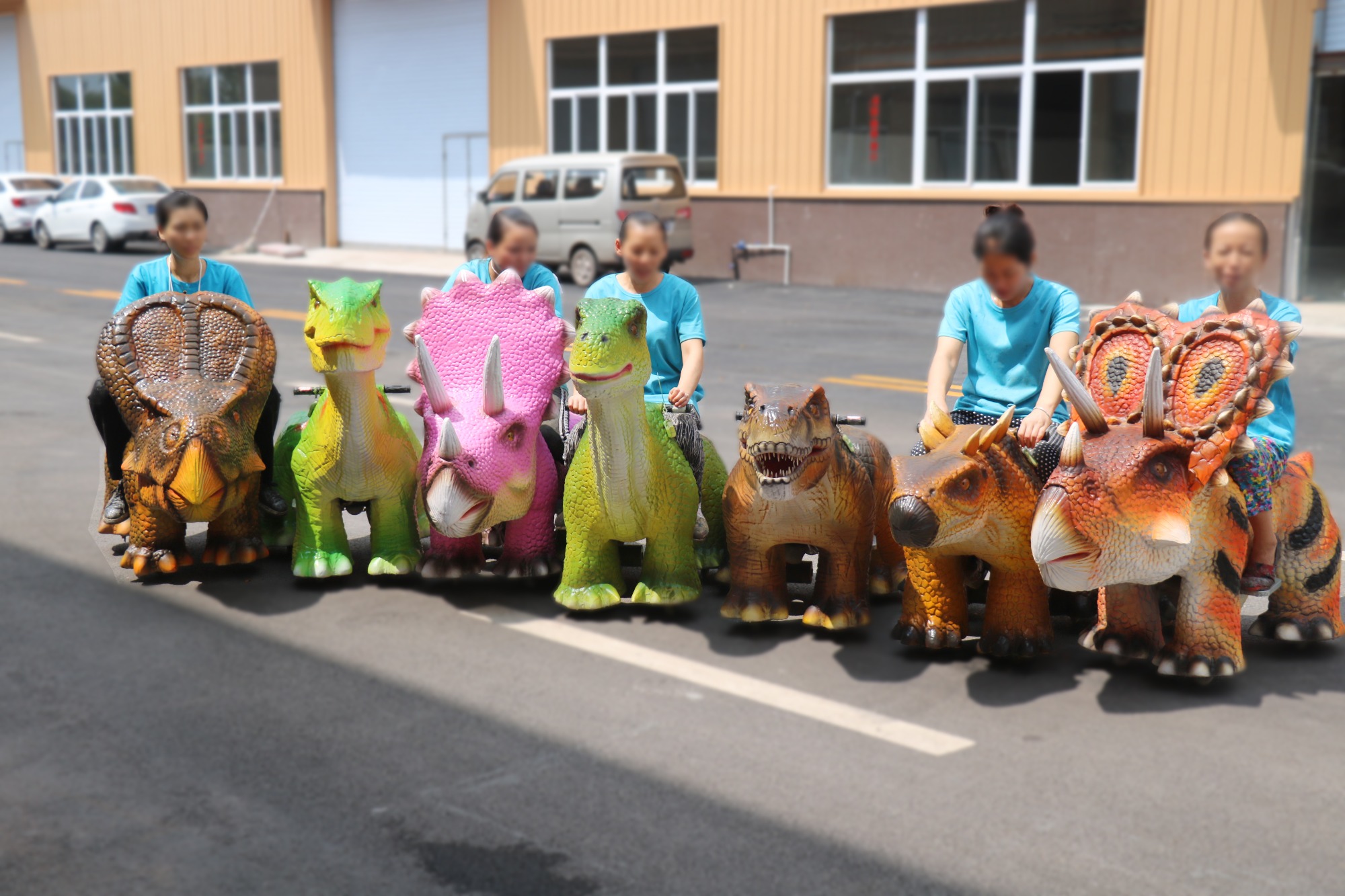 Equipo de juegos infantiles Dinosaurios electrónicos para montar,Paseo  animal realista