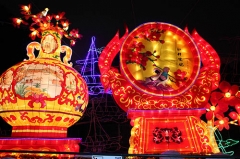 Chinese Lighting Lantern Festival Silk Cloth Chinese Lanterns