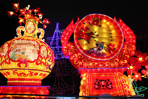 Asian Outdoor Lantern Show for Chinese New Year Lantern Festival