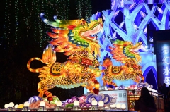 Festival Decoración Tela Tradicional Dragón Chino Linterna