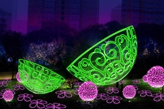 Theme Chinese Colourful Lantern Festival Art