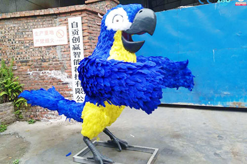 Modelo de aves animatronic de gran tamaño