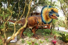 Estatua de dinosaurio realista para el parque