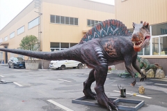 Modelo de dinosaurio animatronic al aire libre para aventura