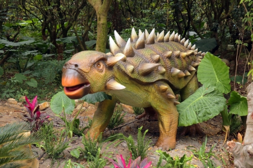 Parque infantil al aire libre o interior Dinosaurio animatronic 3D